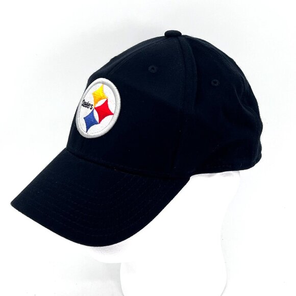 Pittsburgh Steelers Onfield Reebok NFL Cap Hat L/XL Black Embroidered Patch Logo - Picture 8 of 16